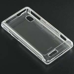 CLEAR Hard Plastic 2 Piece Protector Case for Motorola Droid 2 A955 