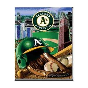 Oakland Athletics Woven Tapestry MLB Throw (Home Field Advantage) by 