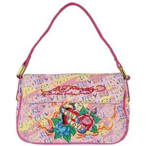  Ed Hardy Cynthia Short Shoulder Tote   Pink Everything 
