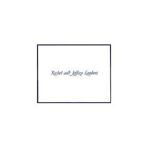  Navy Border Thank You Notes, Personalized Stationery Express 