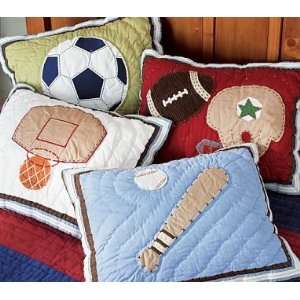  Pottery Barn Kids Sports Quilted Decorative Shams