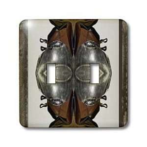   and Brown Mirrored Boots   Light Switch Covers   double toggle switch