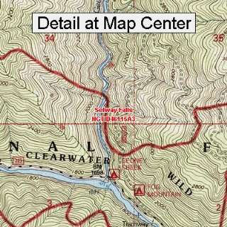 USGS Topographic Quadrangle Map   Selway Falls, Idaho (Folded 