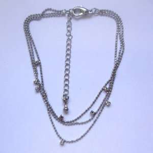 Sour Cherry Silver plated base Ball Chain Bracelet