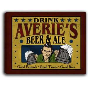  Averies Beer & Ale 14 x 11 Collectible Stretched 