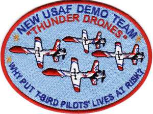 USAF PATCH, THUNDER DRONES, NEW USAF DEMO TEAM Y  