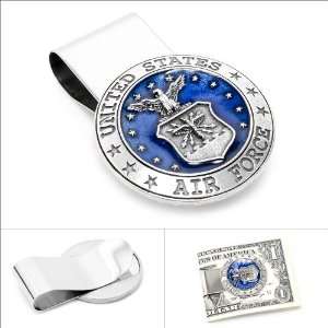  Pewter U.S. Airforce Money Clip CLI MC3155EB Jewelry