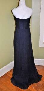 CREW Silk Chiffon Arabelle Dress Party Gown 12 $365 Newport Navy NEW 