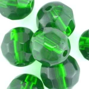  20 EMERALD GREEN ROCKn CRYSTAL 32 FACE 12MM ROUND BEADS 