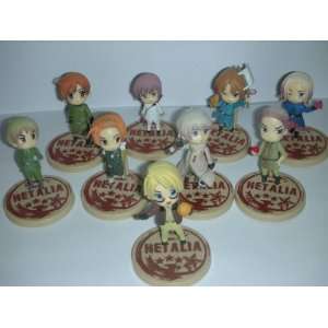  9 pc Axis Powers Hetalia Cute PVC Figure Set Everything 