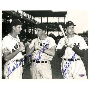  Autographed Joe DiMaggio Picture   Ralph Kiner Ted 