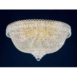   Camelot Crystal Twenty One Light Down Lighting Flush Mount Ceiling