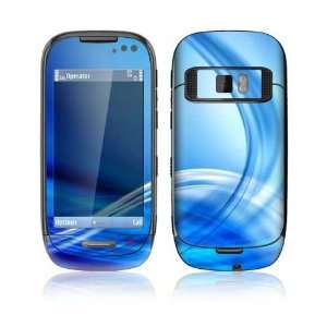 Nokia C7 Skin Decal Sticker   Abstract Blue