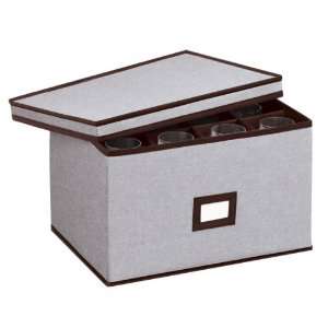  The Container Store Eco Fabric Stemware Chest