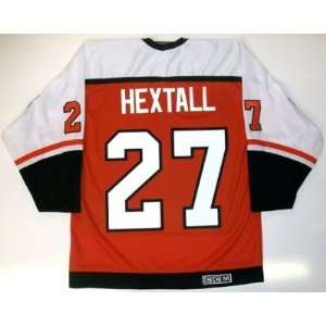 Ron Hextall Philadelphia Flyers Jersey Orange Large   Sports 