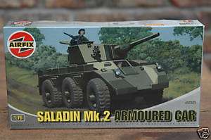 76 saladin mk2 armoured car airfix model kit 02325  