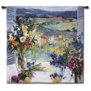  Tuscan Wildflowers Small 35 Square Wall Tapestry
