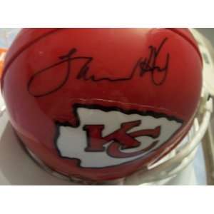  Lamar Hunt autographed Kansas City Chiefs mini helmet 