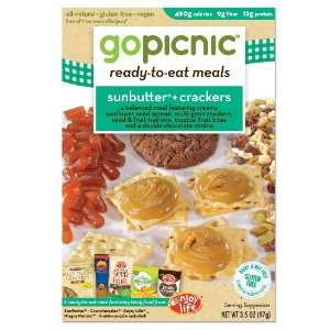 GoPicnic Sunbutter + Crackers Ready to Eat Meal   6 Pack