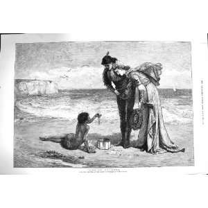    1875 Treasure Trove Rich Lady Man Native Boy Beach