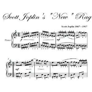   Scott Joplins New Rag Big Note Piano Sheet Music Scott Joplin Books
