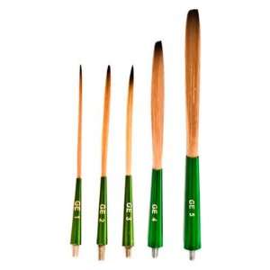  Mack Brush GE 3 QUILL BRUSH HEAD GREEN WITH ENVY