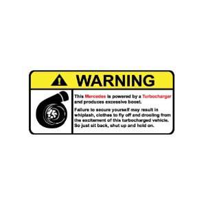  Mercedes Warning Turbocharger 