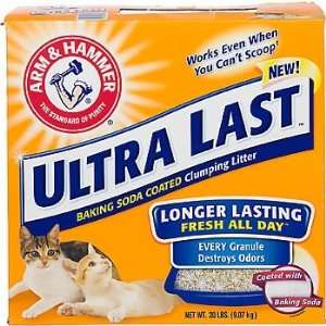  Arm & Hammer Ultra Last Clumping Cat Litter, 20 lbs. Pet 