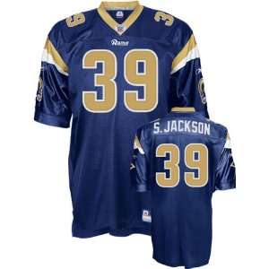  Steven Jackson St. Louis Rams Authentic Navy NFL Jersey 