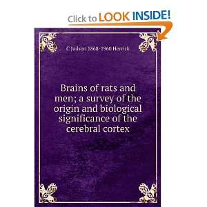  Brains Of Rats And Men C Judson Herrick Books