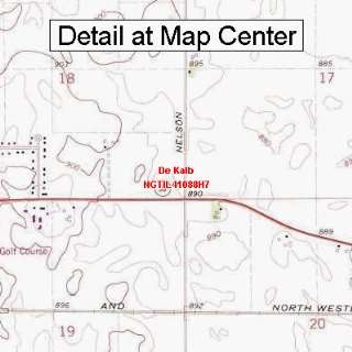   Topographic Quadrangle Map   De Kalb, Illinois (Folded/Waterproof