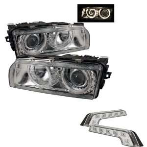  BMW E38 7 Series Chrome Projector Headlights and LED Day Time 