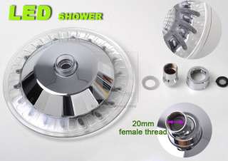 Romantic Automatic 7 Color LED Shower Head Showerhead Lights Home 