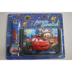 Red & Blue Wallet & Watch Set , Great Gift idea for Children , Purse 
