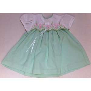    Baby Girl 12 Months, Green Frock Party Dress 