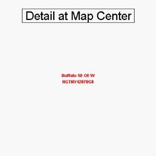USGS Topographic Quadrangle Map   Buffalo SE OE W, New York (Folded 