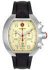 NEW Michele Mens Turbina XL Chrono Watch WHITE COLOR FACE w/2 years 