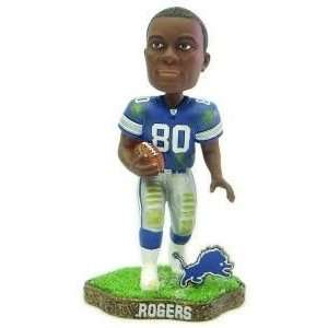  Charles Rogers Game Worn Forever Collectibles Bobblehead 