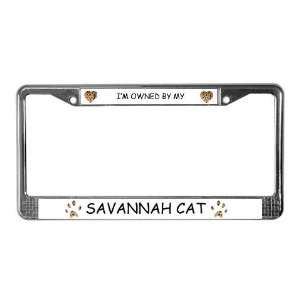  Savannah Cat License Plate Frame by  Sports 