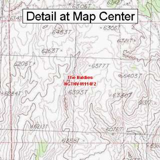   Topographic Quadrangle Map   The Baldies, Nevada (Folded/Waterproof