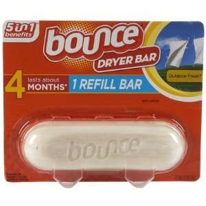 Bounce 4 Month Refill Dryer Bar Outdoor Fresh 2.55 oz (Quantity of 5)