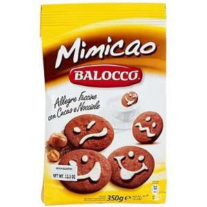 BALOCCO MIMICAO SMILE COOKIES FROM ITALY COCOA & HAZELNUT 