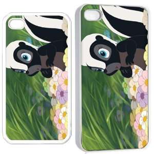  bamby flower skunk iPhone Hard Case 4s White Cell Phones 