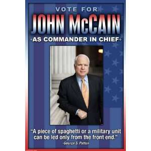  Vote for John McCain 44X66 Canvas