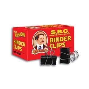  SBC Large Binder Clips, 2 Wide,1 Capacity, 12 Clips per 