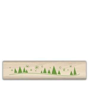  Winter Scene Border   Rubber Stamps Arts, Crafts & Sewing