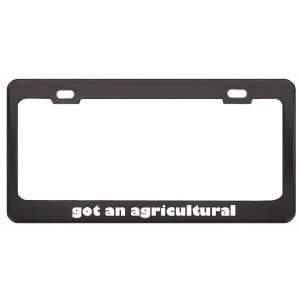 Got An Agricultural Inspector? Last Name Black Metal License Plate 