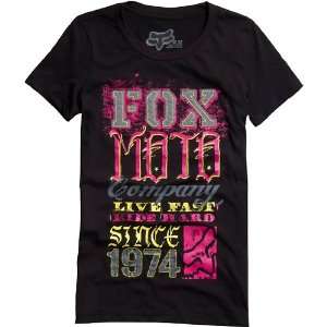  Fox Racing Womens Miss Mud Crew Neck T Shirt   X Large 