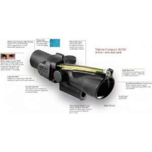  Trijicon ACOG 2x20 Compact BAC Riflescope w/M16 Base   Red Dot 