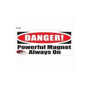  Plastic MRI Warning Sign, Reflective, Magnet Always On 